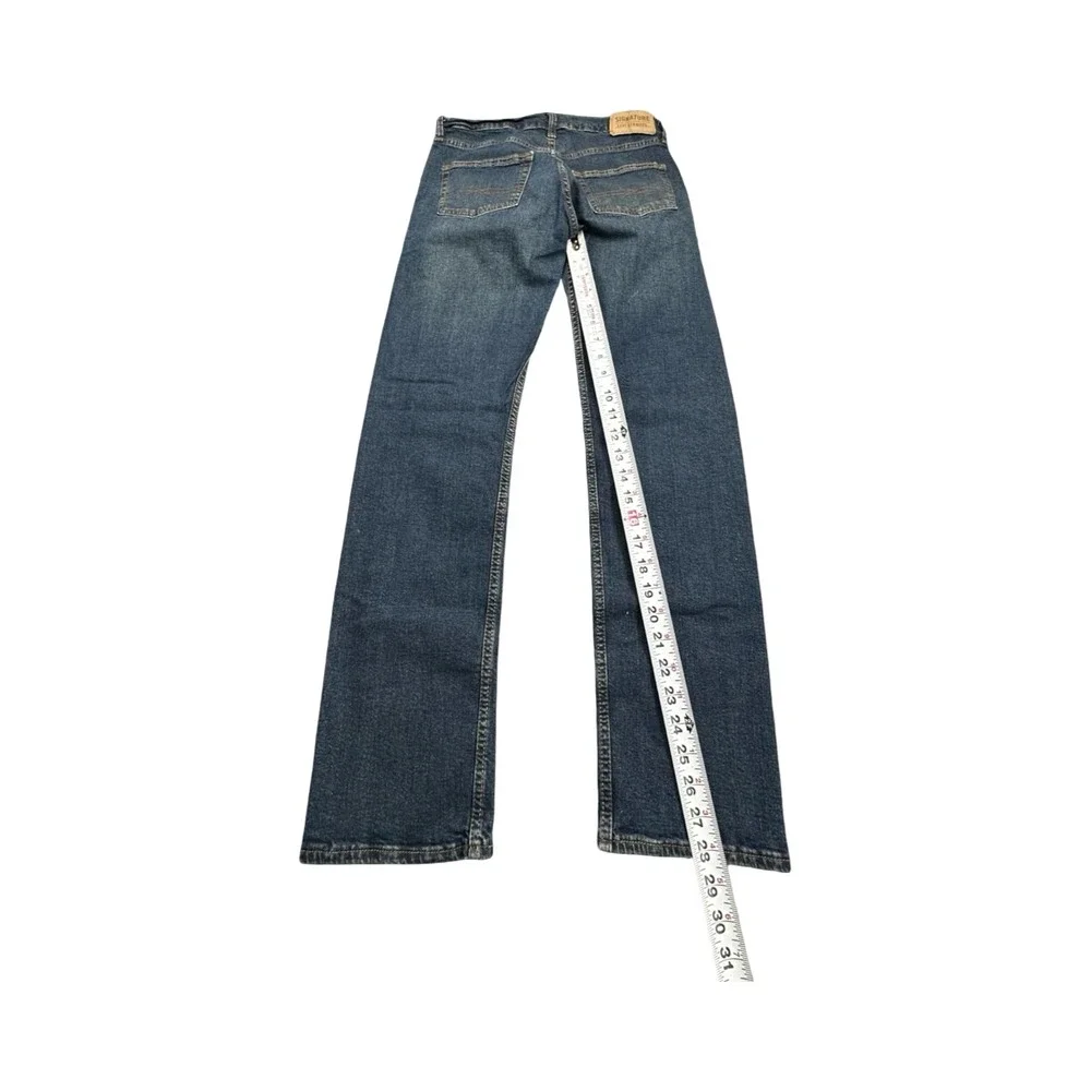 Signature Levi Strauss Jeans Mens 29x30 Blue Straight Leg S58988-0024 Denim